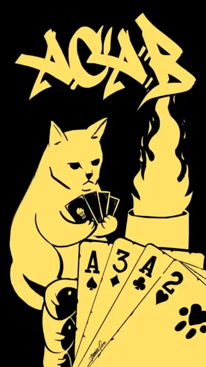 ACAB (cat plays the cards)