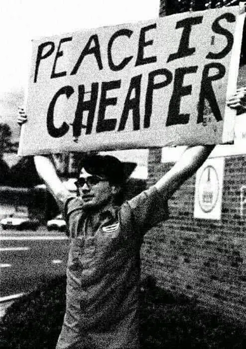 PEACE IS CHEAPER