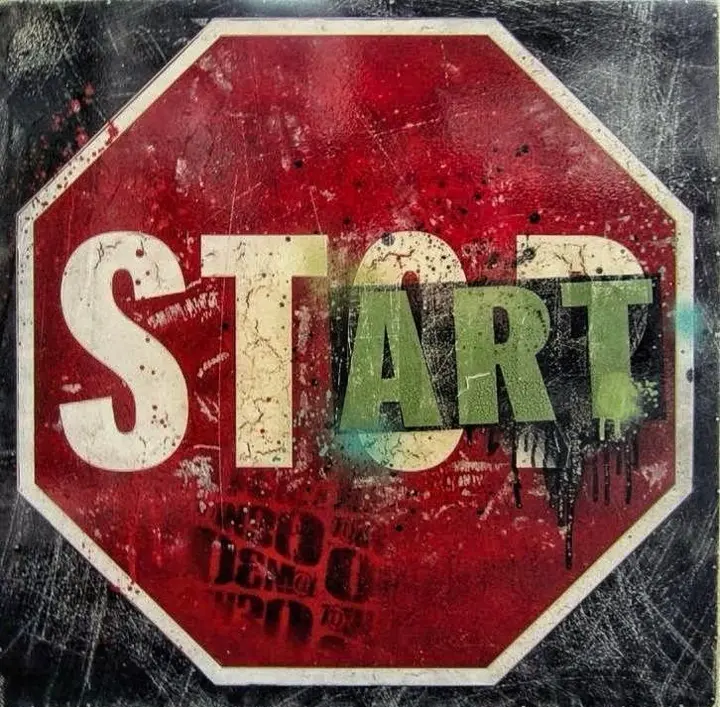 STOP → START